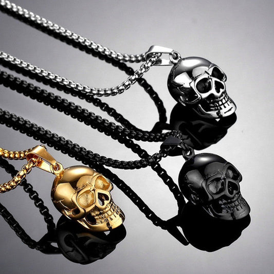 Halloween Skull Necklace Personality Punk Necklace Men Fashion