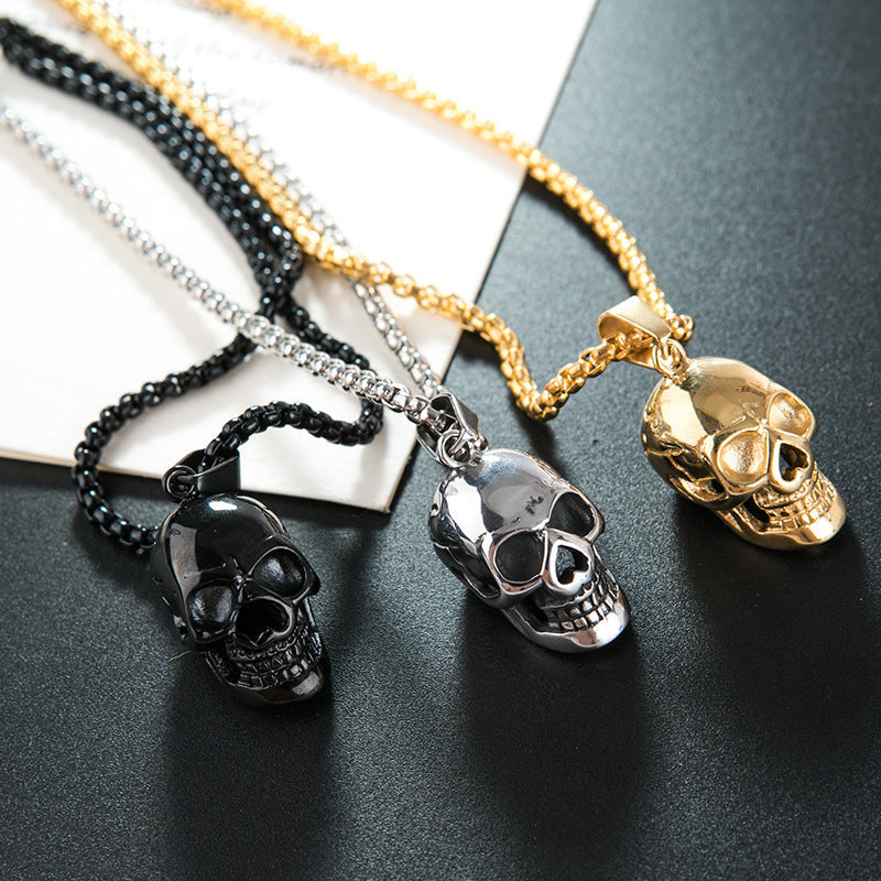 Halloween Skull Necklace Personality Punk Necklace Men Fashion