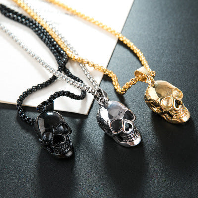 Halloween Skull Necklace Personality Punk Necklace Men Fashion
