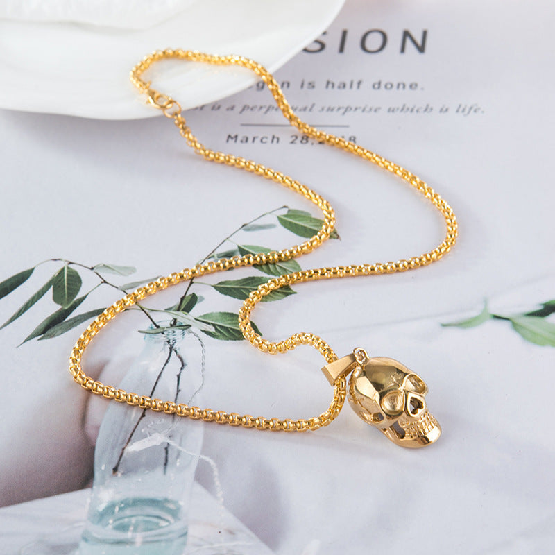 Halloween Skull Necklace Personality Punk Necklace Men Fashion