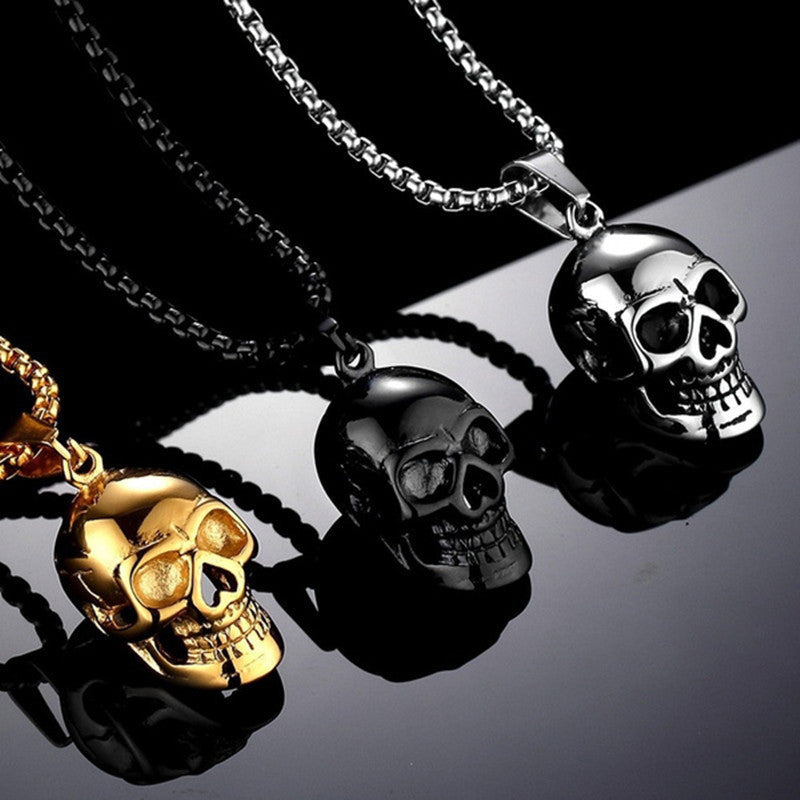 Halloween Skull Necklace Personality Punk Necklace Men Fashion