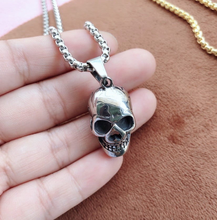 Halloween Skull Necklace Personality Punk Necklace Men Fashion