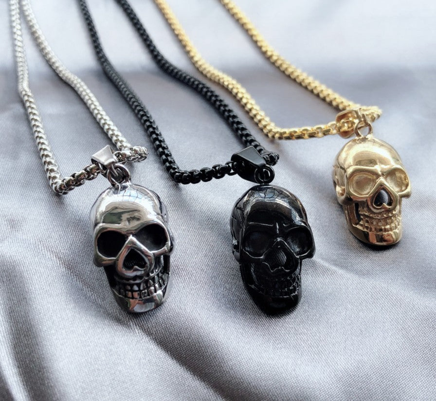 Halloween Skull Necklace Personality Punk Necklace Men Fashion